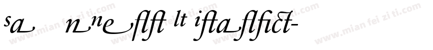 SabonNext LT Italic字体转换